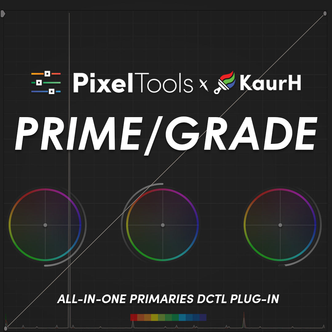 PixelTools Prime/Grade™ DCTL Plug-In PT_PrimeGrade_DCTL_1x1_b20c7568-1aae-40be-acfa-6b82eb45521f