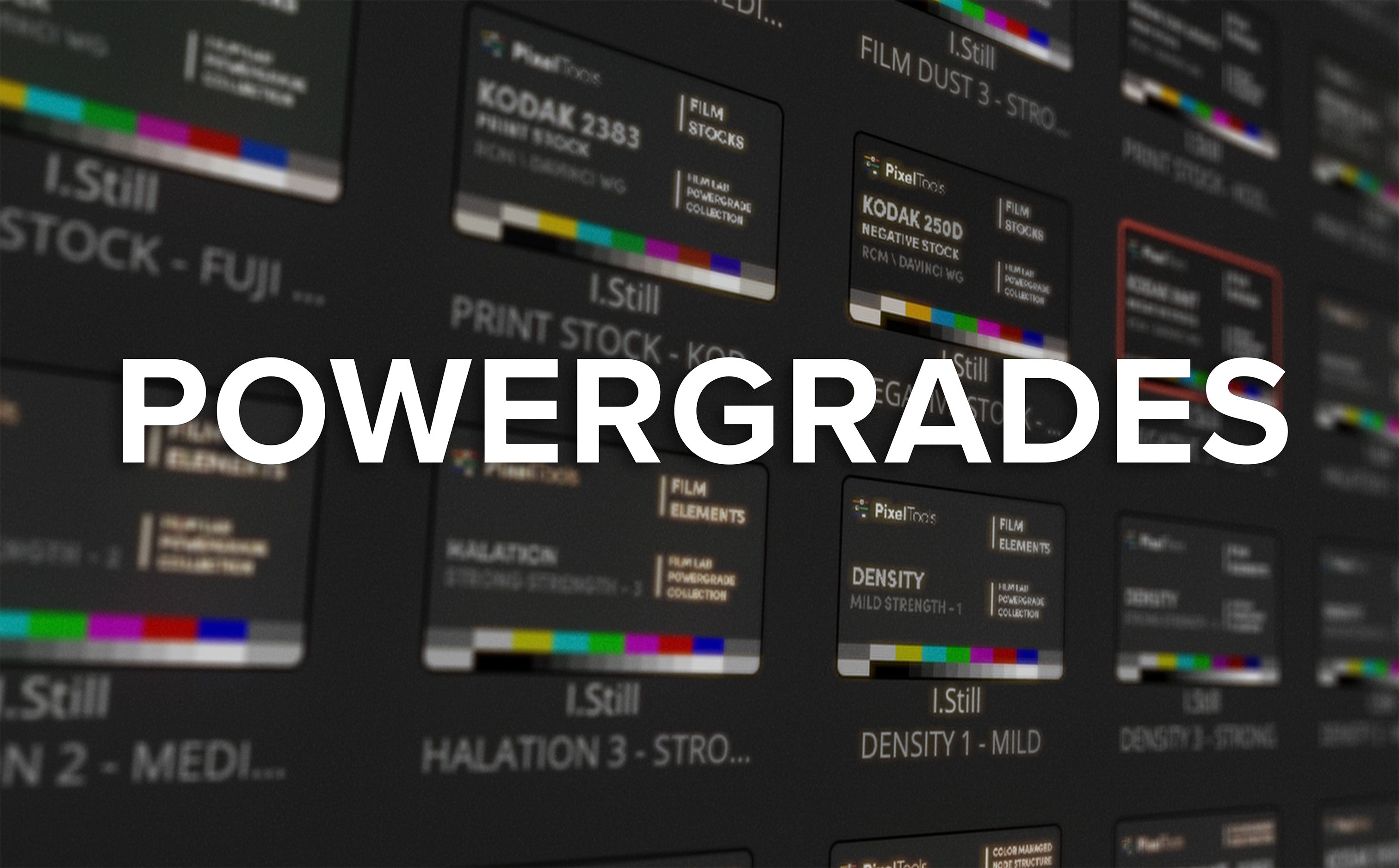 PowerGrades on DaVinci UI