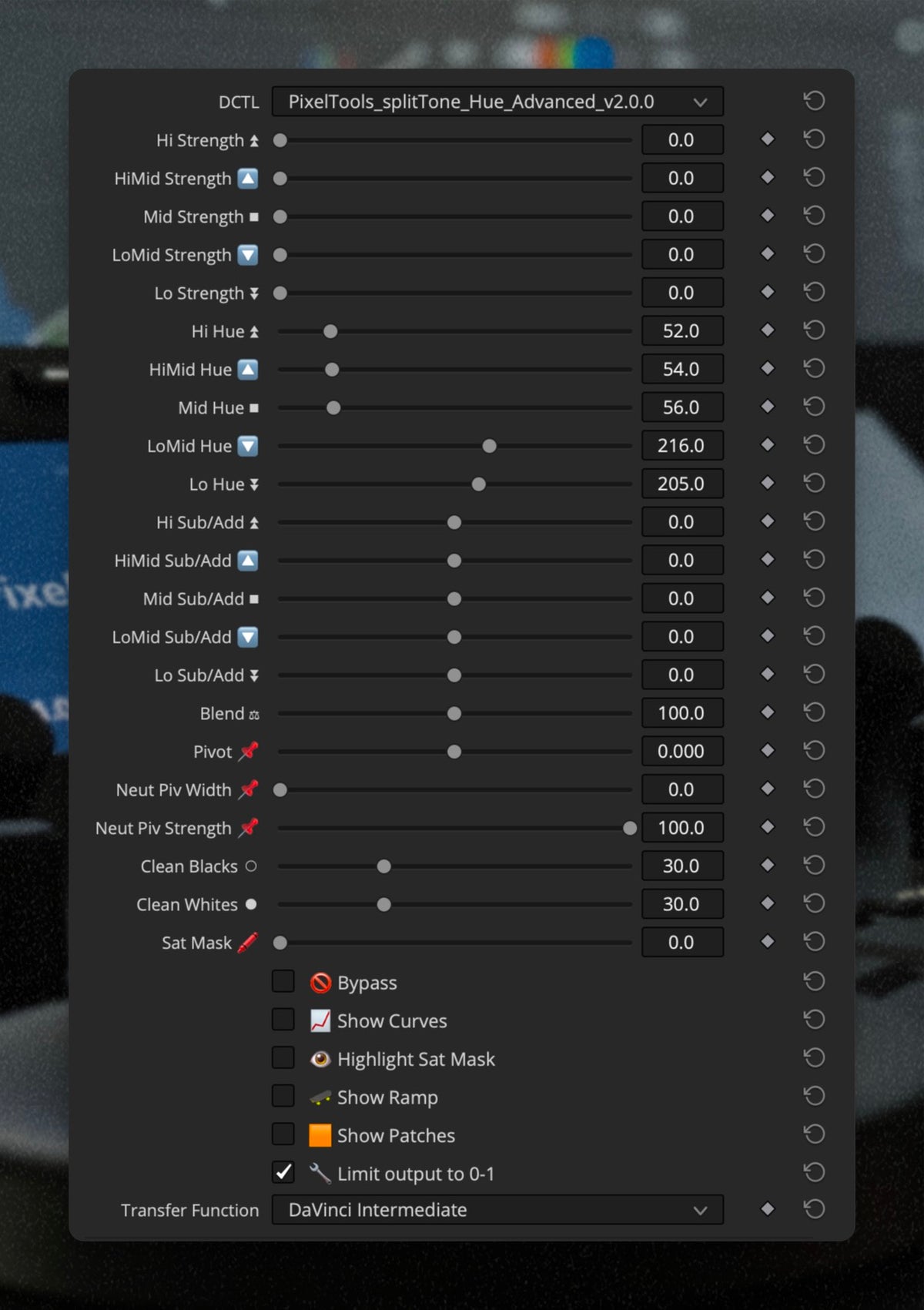 SplitTone Hue Adv UI