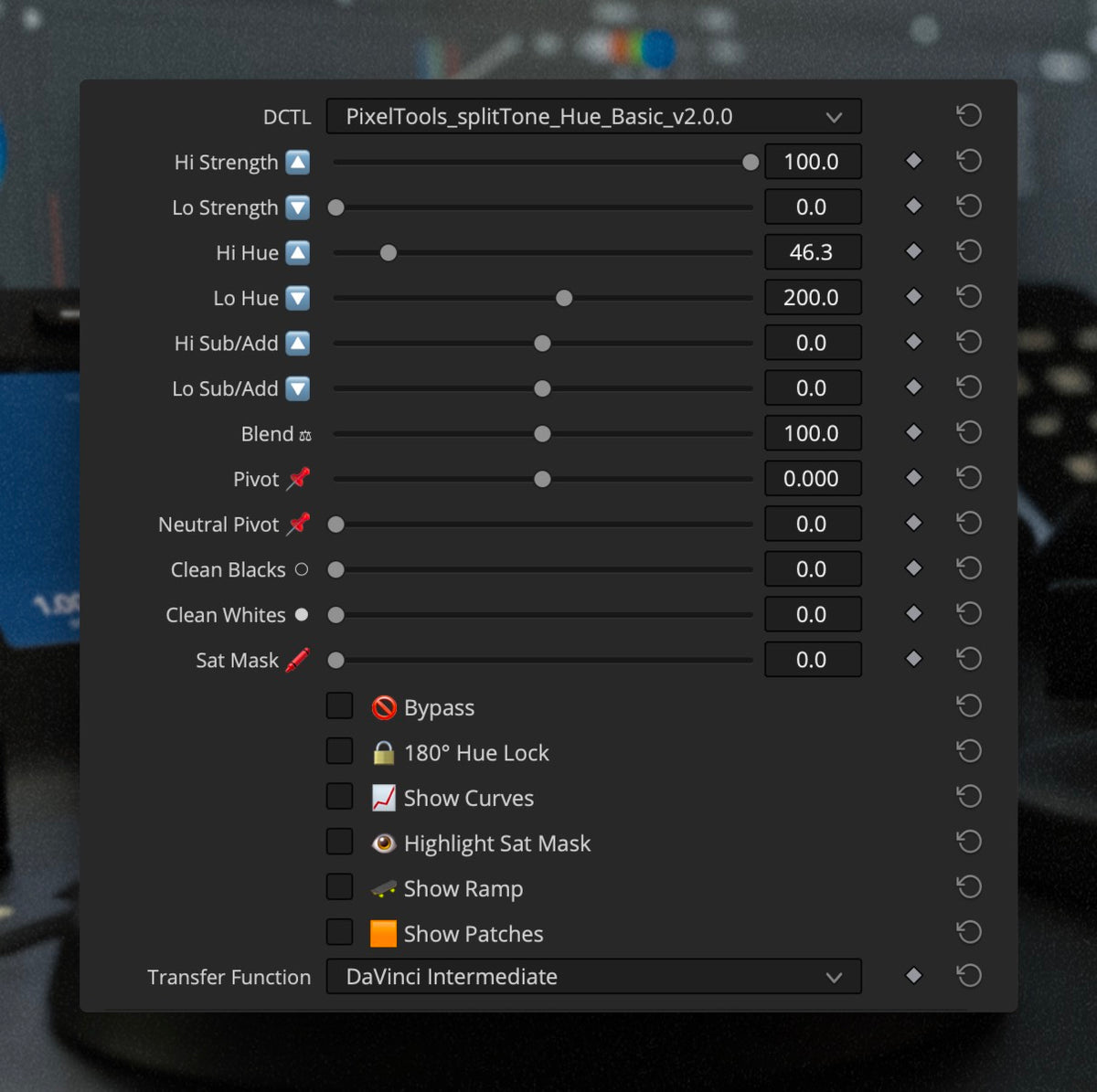 SplitTone Hue Basic UI